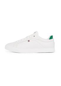Tommy Hilfiger Heren Sneakers laag 'Icon Court' groen / wit 40