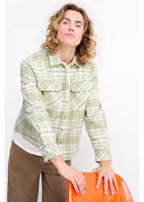 C&A Koszula flanelowa-relaxed fit-kołnierzyk kent-w kratę, Zielony, Rozmiar: S