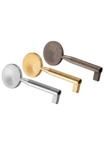 Siso furniture key VIVALDI made of metal, shaft length 35 mm, nickel-plated