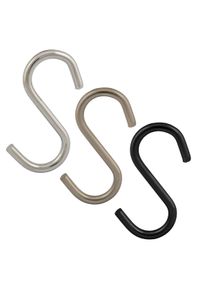 Gedotec S-hook for railing systems 16 mm tube diameter steel, burnished