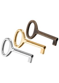 Siso furniture key PAGANINI, metal, shaft length 35 mm, nickel-plated