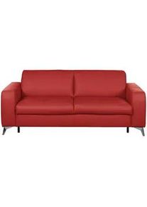 Livetastic Schlafsofa , Rot , Leder , Echtleder , Rindleder , 204x84x104 cm , Made in Eu , Liegefunktion, Rücken echt , Babymöbel & Kindermöbel, Kinderzimmer & Jugendzimmer, Schlafsofas