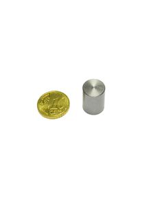 11 Aimants grappin cylindrique en néodyme avec boîtier lisse 13 mm, néodyme|acier, argent