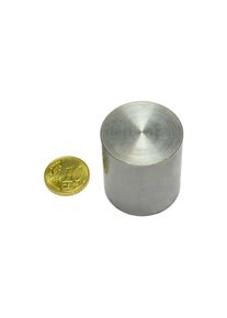 3 Unités - Aimants grappin cylindrique en néodyme avec boîtier lisse 32 mm, néodyme|acier, argent