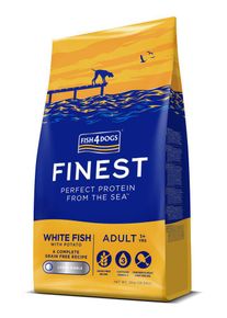 FISH4DOGS Granule veľké pre dospelých psov Finest biela ryba so zemiakmi 12kg, 1+