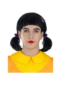 maskworld Gioco del calamaro - Parrucca della bambola Young-Hee