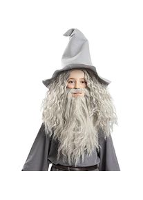 maskworld Le Seigneur des Anneaux - Perruque Gandalf avec barbe pour enfants