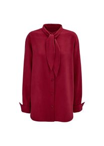 Blouse à col lavallière en Tencel™, 38 - Rouge, Lyocell