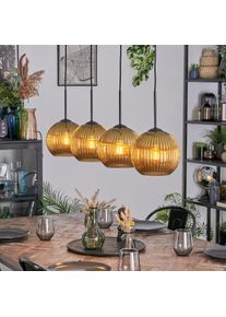 hofstein Koyoto Suspension, Boule lumineuse, Suspension Or, 4 lumières