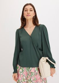 bonprix Tunika z lejącej satyny, zielony, 36