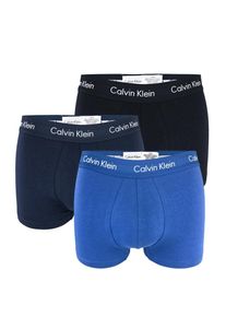 Calvin Klein - 3PACK Cotton stretch modré boxerky