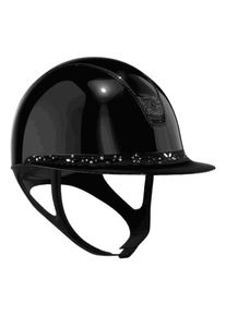 Samshield Riding Helmet MS 2.0 SG,FB Flwr Sw Jewelry Majestic Blk,Trm Blk Chrme,Blazon Crytl Fab Blk