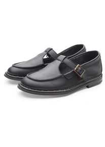 Punto Pigro Damen-Loafer mit Riemen Schwarz 42