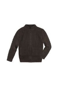 Cardigan Aran IrelandsEye, Homme - 48 - Kaki, Schurwolle