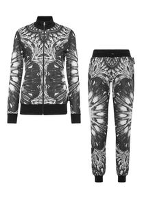 Plein Sport Chándal 'Optical Flower', Mujeres, gris / negro / blanco, talla XS