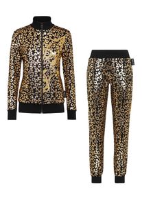 Plein Sport Chándal 'Leopard', Mujeres, oro / negro, talla XS