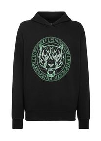 Plein Sport Heren Sweatshirt 'Tiger' groen / zwart / wit 4XL