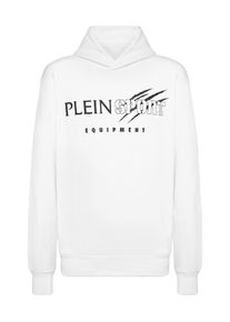 Plein Sport Heren Sweatshirt 'Scratch' zwart / wit XL