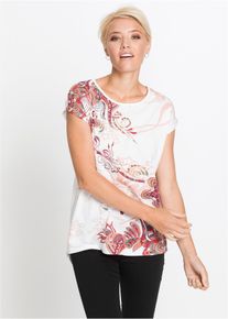 High-low shirt - wit - maat 36/38 (S) - 100% katoen - bonprix
