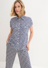 Blouse van soepele viscose - blauw - maat 44 - viscose - bonprix