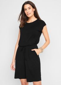 Playsuit in bermudalengte - zwart - maat 56/58 (3XL) - viscose - bonprix