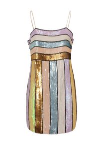 River Island Petite Dames Jurk smoky blue / goud / lichtgrijs / lila 34