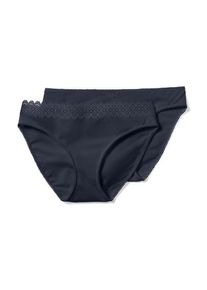 Tchibo - 2 Slips - Damen - Gr. S - dunkelblau