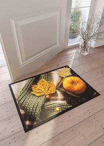 Fußmatte mit herbstlichem Design - beige - Größe 38x59 cm - bonprix