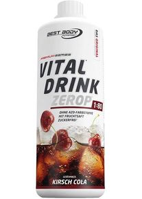 Best Body Nutrition Vital Drink Zerop, 1000 ml Flasche, Kirsch Cola