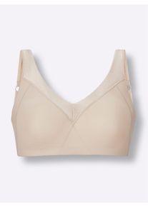 Naturana Damen Minimizer-BH ohne Bügel in elfenbein ,Größe 100C, Witt, 81% Polyamid, 19% Elasthan. Futter: 100% Baumwolle. Einsatz: 92% Polyamid, 8% Elasthan