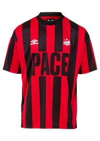 Pacemaker Män T-shirt röd / svart / vit Storlek S
