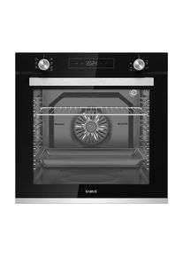 Cuptor Incorporabil Samus SC8180BGTV3D, 80 l, 8 Functii + Gatire 3D, 2500 W, Grill ellectric, Ventilator, Clasa energetica A, Timer (Negru/Inox)
