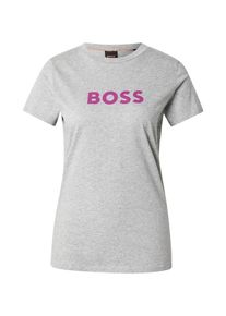 BOSS Koszulka 'Elogo 5' dla kobiet nakrapiany szary / fioletowy Rozmiar XS