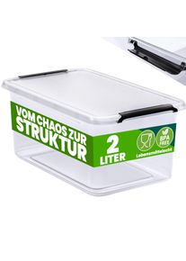 Deuba Opbergbox Transparant 20x15x12cm 2L
