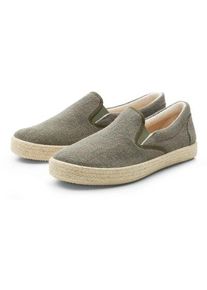 GRAND STEP SHOES Herren-Hanfslipper Khaki 42