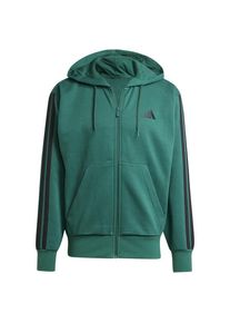 Adidas 3 Stripes Fleece Full Zip Hoodie Trui met capuchon Heren (XL |turkoois/groen)