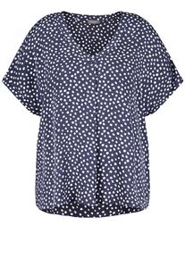 SAMOON Dames Blouse navy / offwhite XL