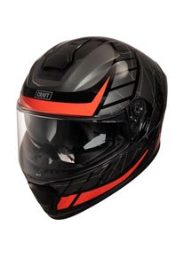 Craft Fiberglas Integralhelm Toursport Rot Dekor #24 XS