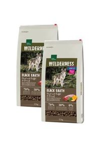 REAL NATURE WILDERNESS Maxi Adult Black Earth Rind mit Strauß & Büffel 2x12 kg