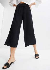bonprix Spodnie culotte, czarny, 44/46
