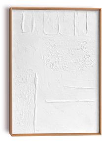 Reinders! Bild »Art« weiß, Größe B/H/T: 50 cm x 70 cm x 3 cm B/H/T: 50 cm x 70 cm x 3 cm , Handgefertigter skandinavischer Minimalismus