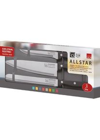 CS SOLINGEN Carl Schmidt Sohn Messer-Set »Allstar«, (Set, 3 Tlg.), Edelstahl/Kunststoff silberfarben , Das Messerset wurde aus rostfreiem Edelstahl hergestellt