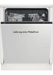 Beko Vollintegrierbarer Geschirrspüler »bdin38530c«, bdin38530c, 9,5 L, 15 Maßgedecke schwarz, Betriebsgeräusch 42 dB