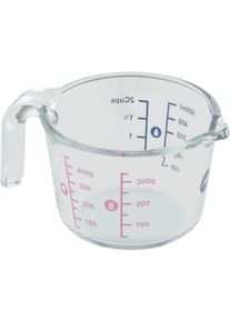 Emsa Messbecher »Prep&Bake«, Glas, (1), Doppelte Skalierung F. Feste & Flüssige Zutaten, Ausgießlippe farblos , Transparent für bequemes Ablesen:...