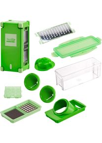Genius Zerkleinerer »Nicer Dicer Magic Cube«, 12-Tlg. Inkl. Julietti Spiralschneider, 1200 Ml Auffangbehälter grün , Innovatives Schneidgerät und...