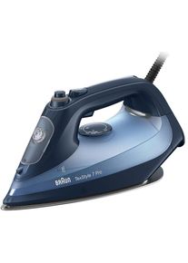 Braun Dampfbügeleisen »Texstyle 7 Pro Si 7160 Bl«, 3000 W, Mit Freeglide 3d Bügelsohle blau, FreeGlide 3D EloxalPlus Bügelsohle gleitet rückwärts...