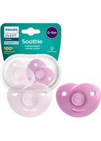 Philips Avent Schnuller »Soothie 0-6m scf099«, (2 St.), Kiefergerecht Geformter Sauger Aus Silikon, Inkl. Sterilisationsbox pink - N-Gr, Mehr...