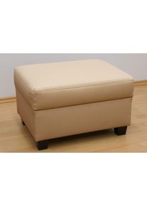 DOMO collection Hocker »Norma« in braun, Größe B/H/T: 70 cm x 42 cm x 55 cm