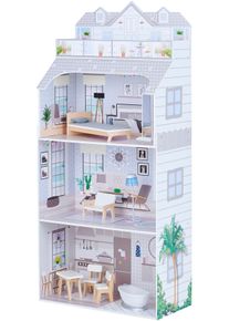 Teamson™ Kids Puppenhaus »Olivia's Little World, Deluxe Mansion«, Mit Licht grau, Puppenhaus »Olivia's Little World, Deluxe Mansion«