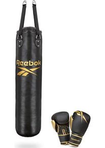 Reebok Boxsack »Combat Boxsack Mit 12 Oz Boxhandschuhen "Gold"«, (Set, 3 Tlg., Mit Boxhandschuhen) goldfarben, Größe B/H: 30 cm x 120 cm,...